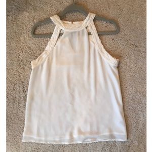 Naked Zebra White Halter Top